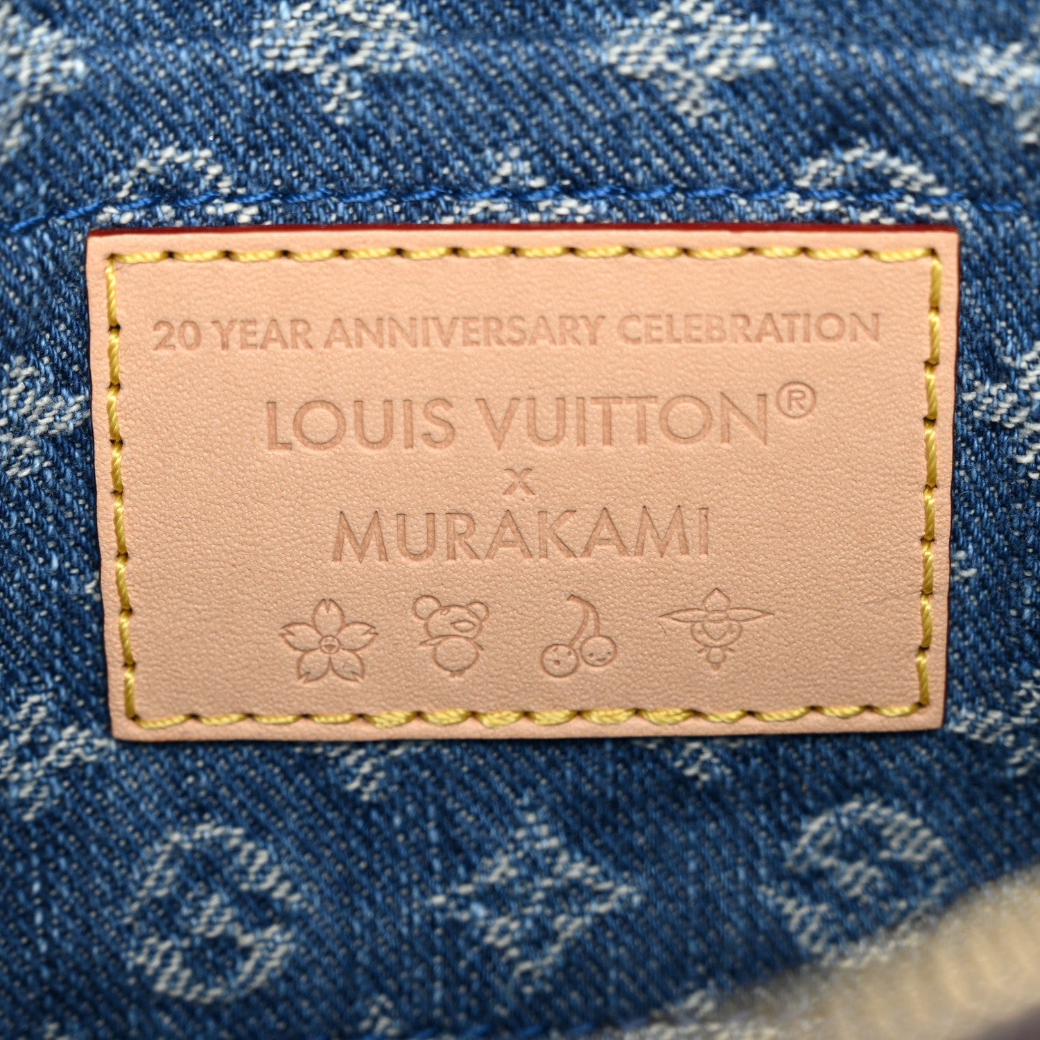 Louis Vuitton LV X TM Monogram Denim Cerises Pochette Accessories Blue 6 of 10