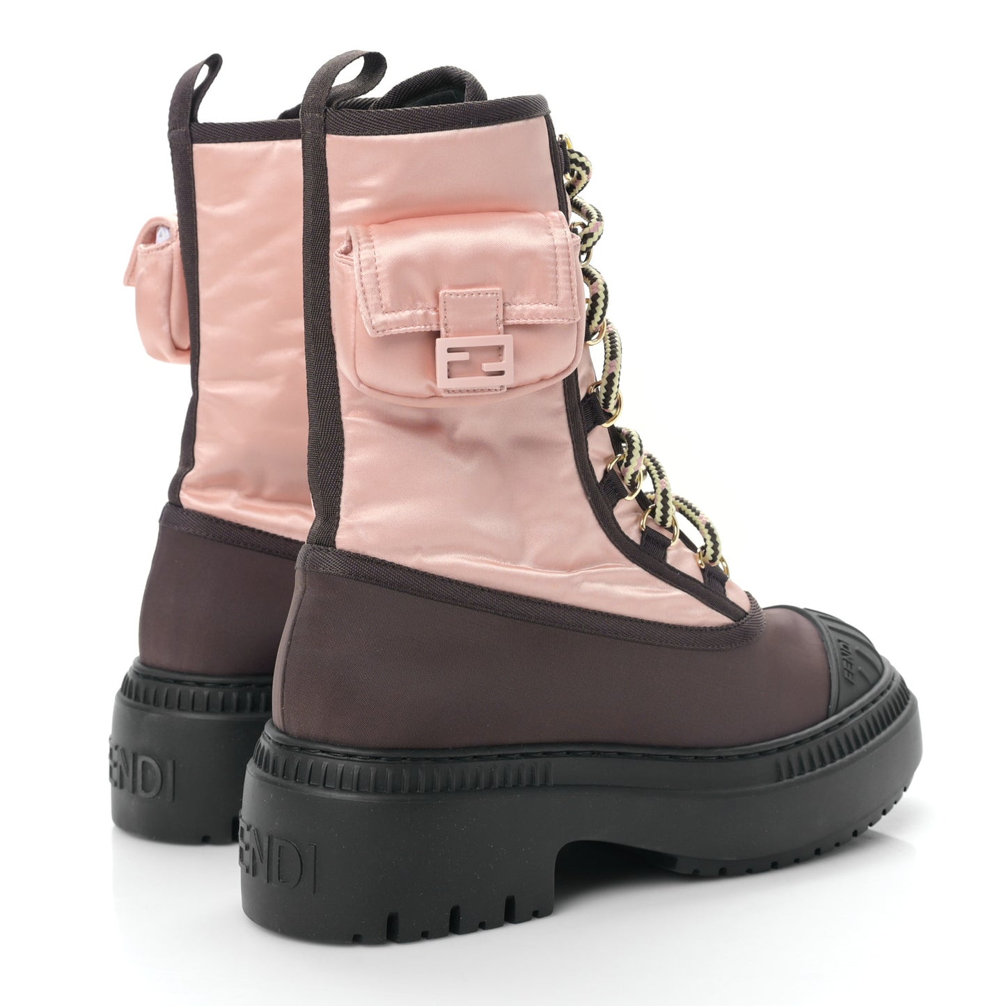 Nylon Baguette Domino 50mm Biker Boots 36 Baby Pink Nolita