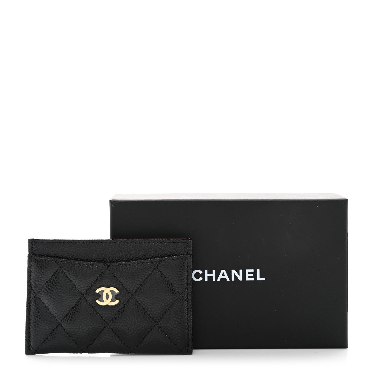 Chanel Caviar Quilted Card Holder Black 9 of 9