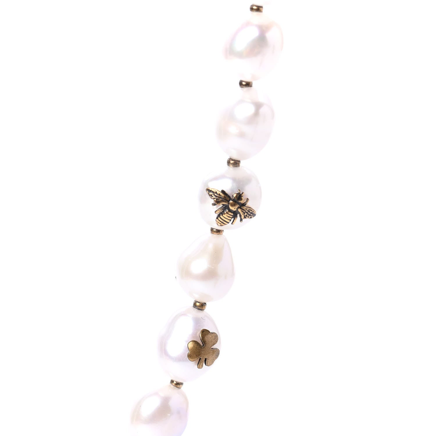 Christian Dior Pearl Long Necklace Gold 3 of 5