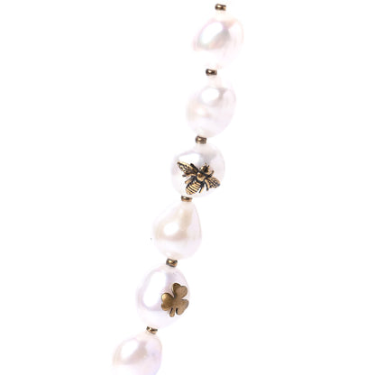 Christian Dior Pearl Long Necklace Gold 3 of 5