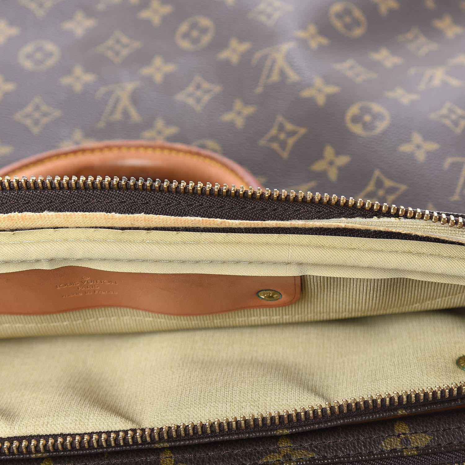 Louis Vuitton Monogram Alize 2 Compartment Luggage Travel Bag 9 of 34