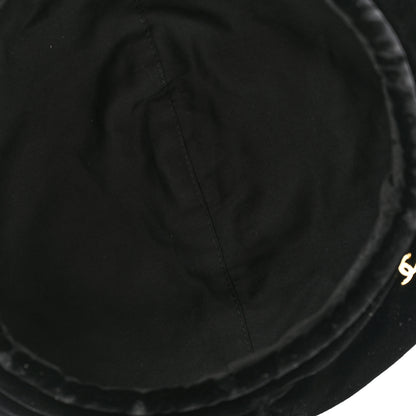 Chanel Velvet Beret Hat S Black 7 of 9