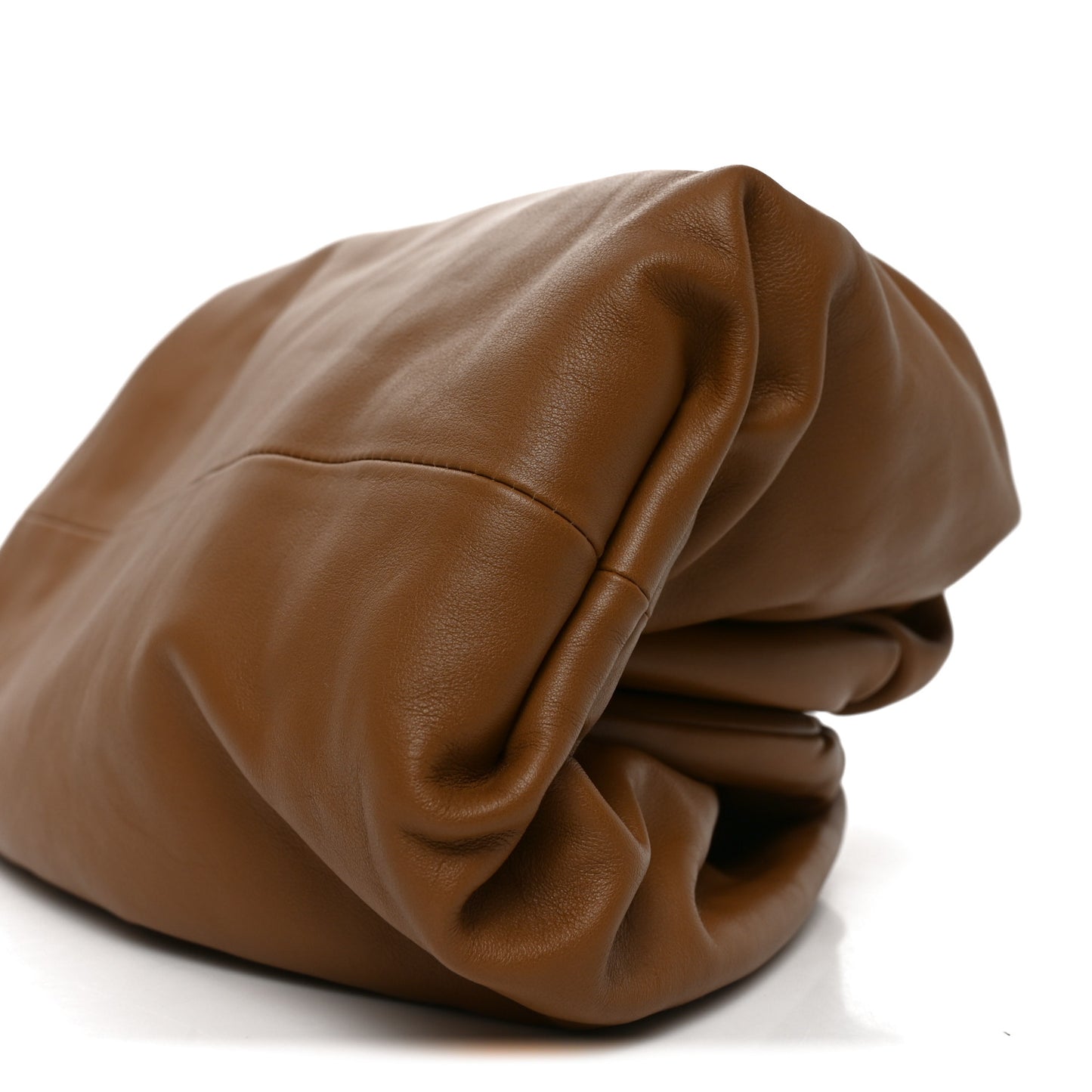 Smooth Butter Calf The Pouch Oversized Clutch Teak