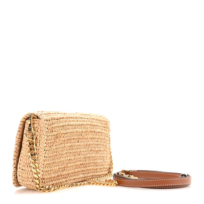 Celine Raffia Calfskin Multipochette Natural 3 of 12