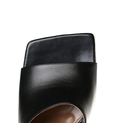 Bottega Veneta Lambskin Stretch Mule Sandals 41 Black 11 of 11