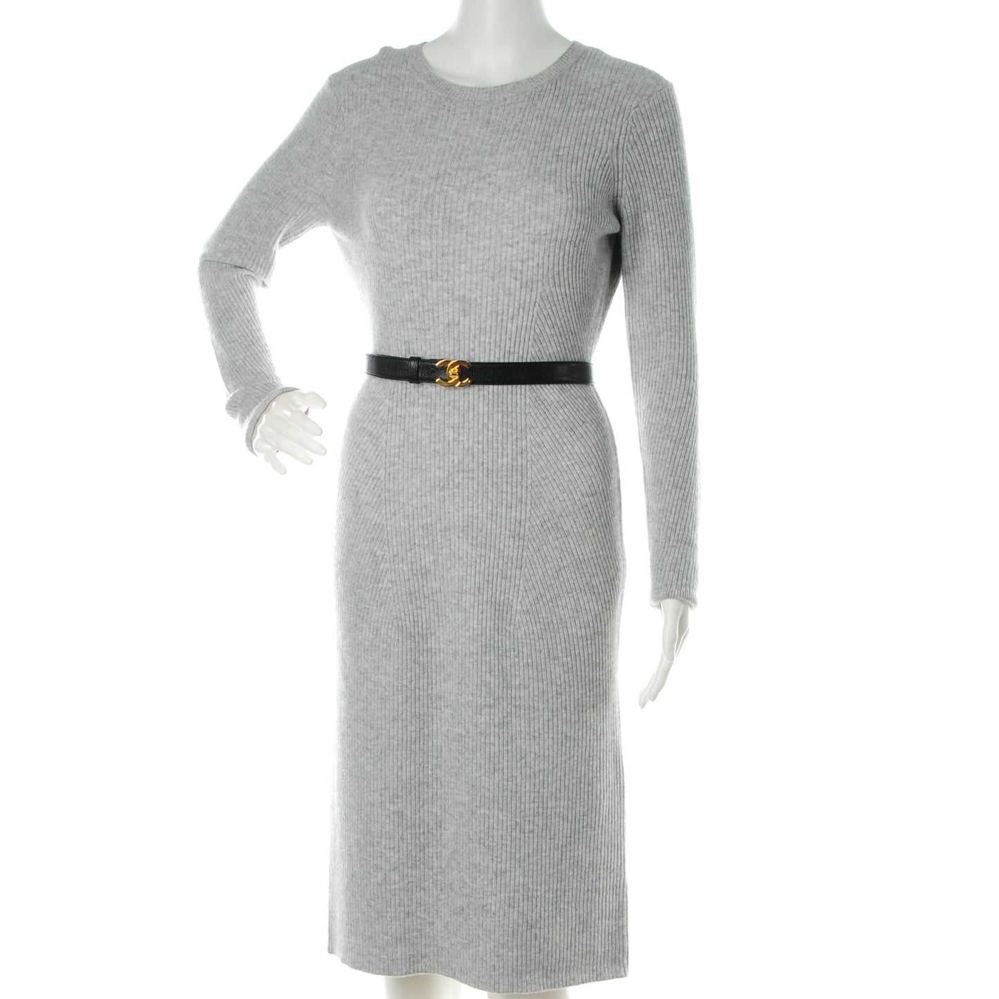 Caviar CC Logo Skinny Belt 75 30 Black