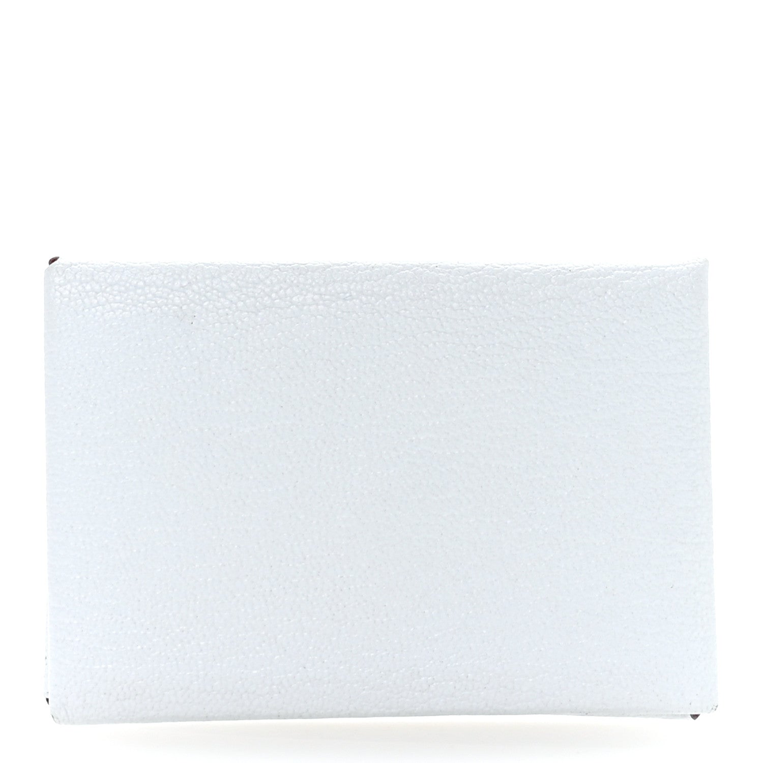 Hermes Chevre Mysore Verso Calvi Card Case Bleu Brume Brique 1 of 7