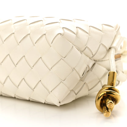 Bottega Veneta Nappa Intrecciato Metallic Knot Mini Loop Camera Bag Bone 9 of 9