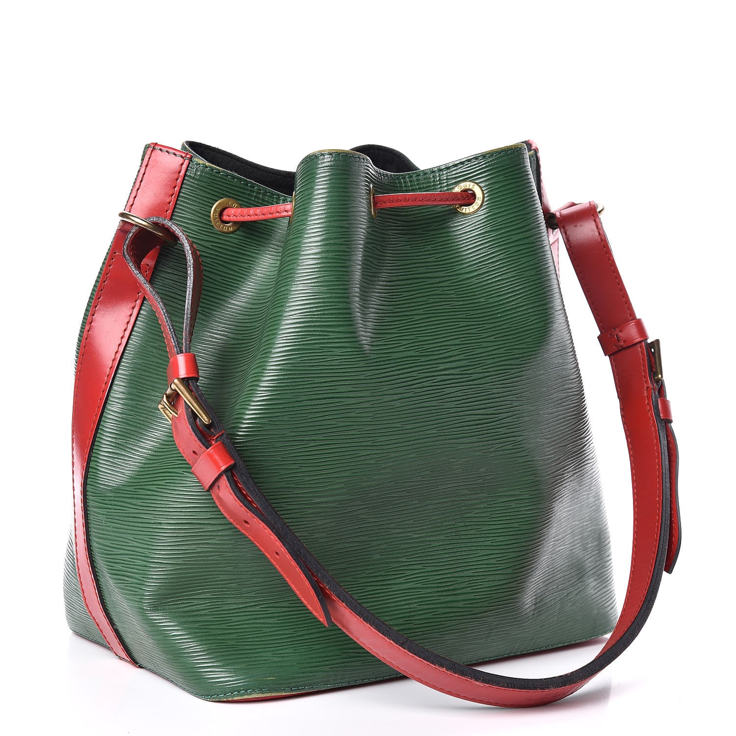Louis Vuitton Epi Bi-Color Petit Noe Borneo Castillan Red 3 of 13