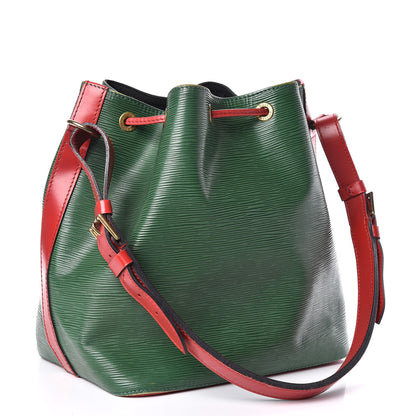Louis Vuitton Epi Bi-Color Petit Noe Borneo Castillan Red 3 of 13