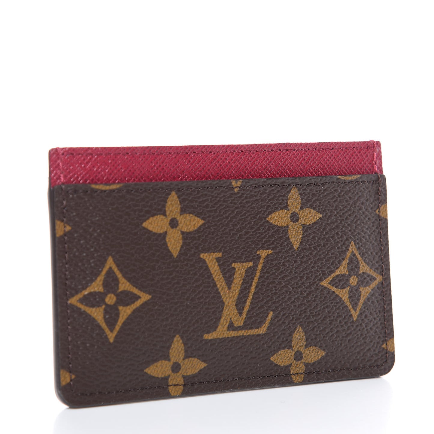 Monogram Card Holder Fuchsia