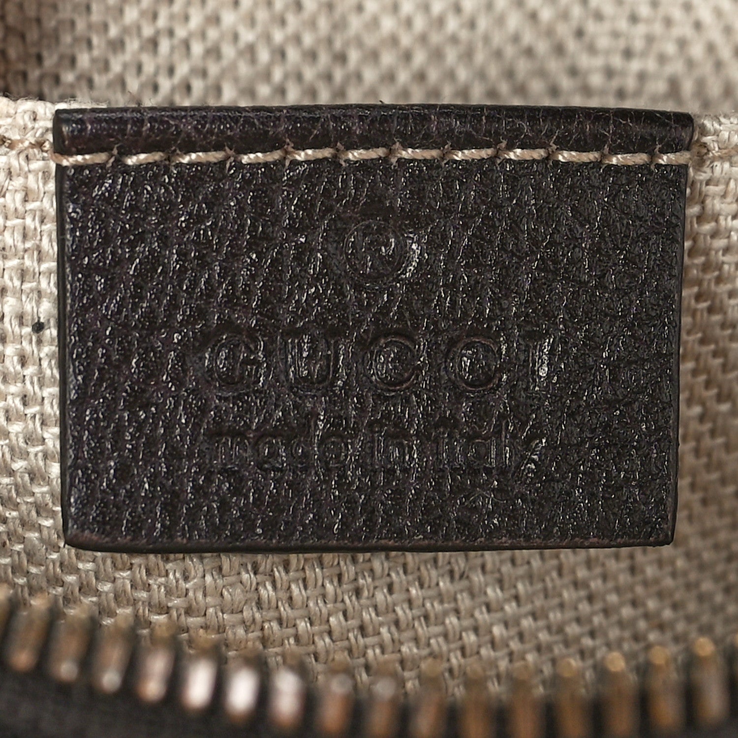 Gucci Textured Calfskin Web Small Webby Bee Shoulder Bag Brown Coffee 5 of 12