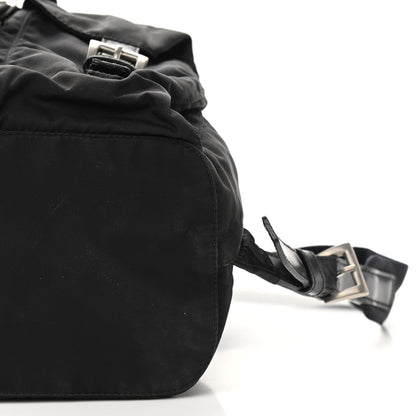 Prada Nylon Vela Double Buckle Backpack Black 11 of 11