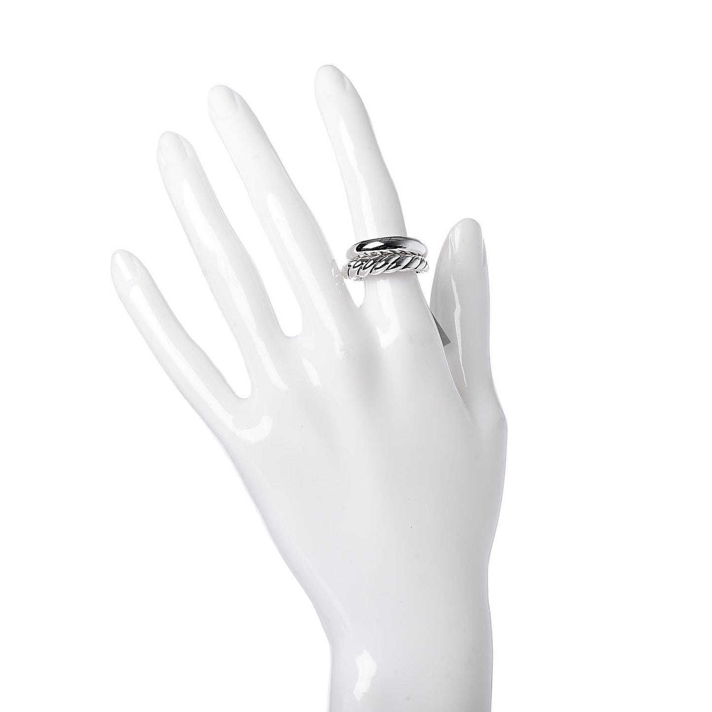 Sterling Silver 5mm Pure Form Set of 2 Stack Rings 54 7