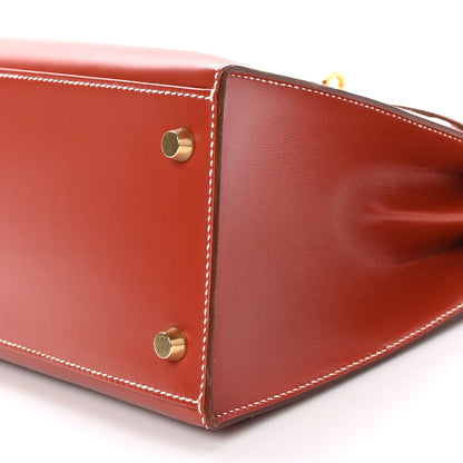 Hermes Box Kelly Sellier 28 Brique 16 of 25