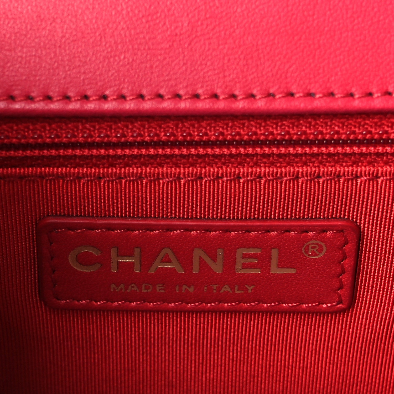 Chanel Lambskin Quilted Jumbo Mademoiselle Chic Flap Red 6 of 10