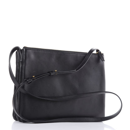Celine Lambskin Large Trio Crossbody Bag Black 3 of 12