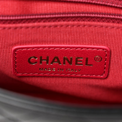 Chanel Glazed Calfskin Quilted Mini Pearl Side Flap Black 6 of 12