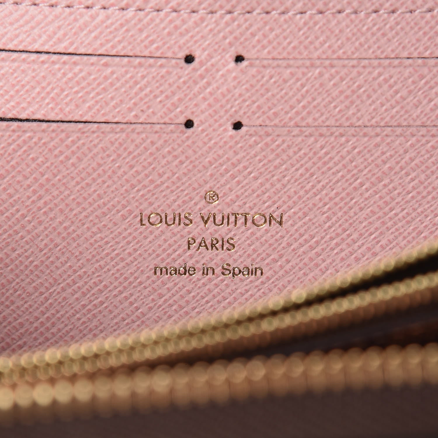 Louis Vuitton Damier Ebene Clemence Wallet Rose Ballerine 6 of 6