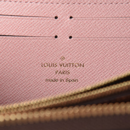 Louis Vuitton Damier Ebene Clemence Wallet Rose Ballerine 6 of 6