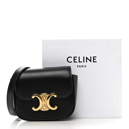 Celine Shiny Calfskin Mini Triomphe Black 10 of 10