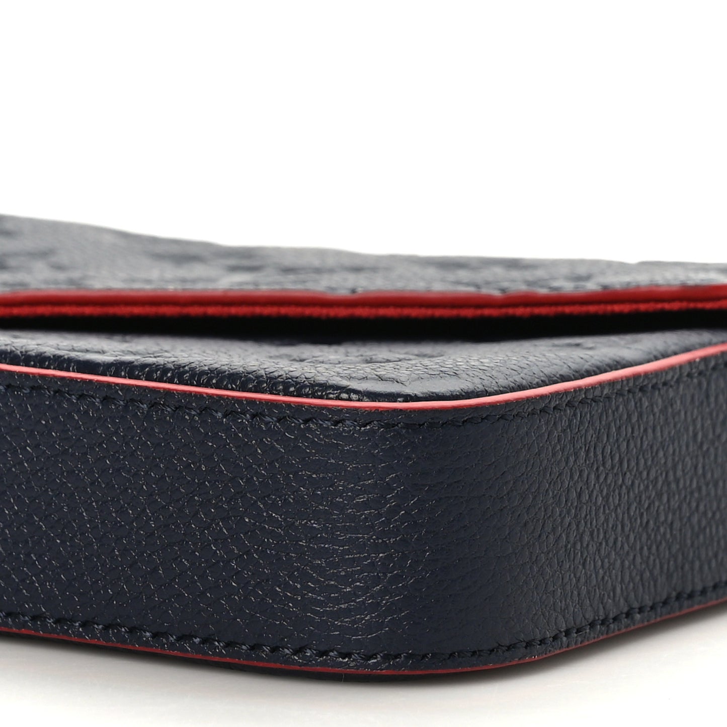 Empreinte Pochette Felicie Chain Wallet Marine Rouge