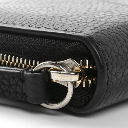 Mulberry Small Classic Grain Zip Around Purse Black 9 of 10