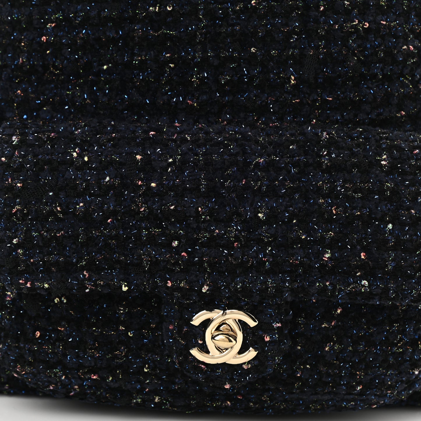 Tweed Front Pocket Backpack Navy