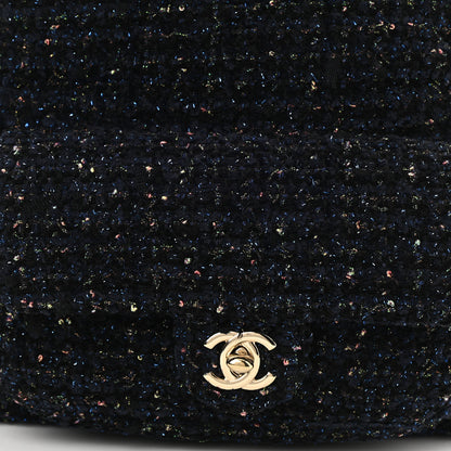 Chanel Tweed Front Pocket Backpack Navy 8 of 10