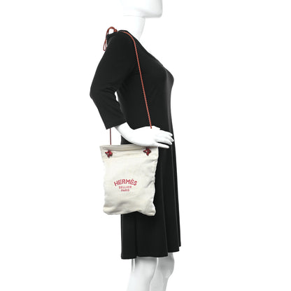 Hermes Cotton Aline Small Shoulder Bag Red 2 of 10