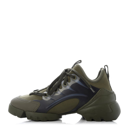 Christian Dior Neoprene Rubber Womens D-Connect Sneakers 35 Kaki 1 of 9