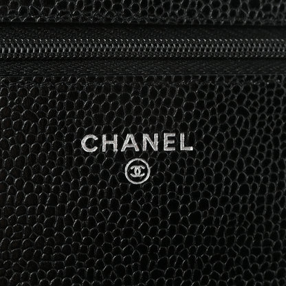 Chanel Caviar Quilted Wallet on Chain WOC Black 6 of 12