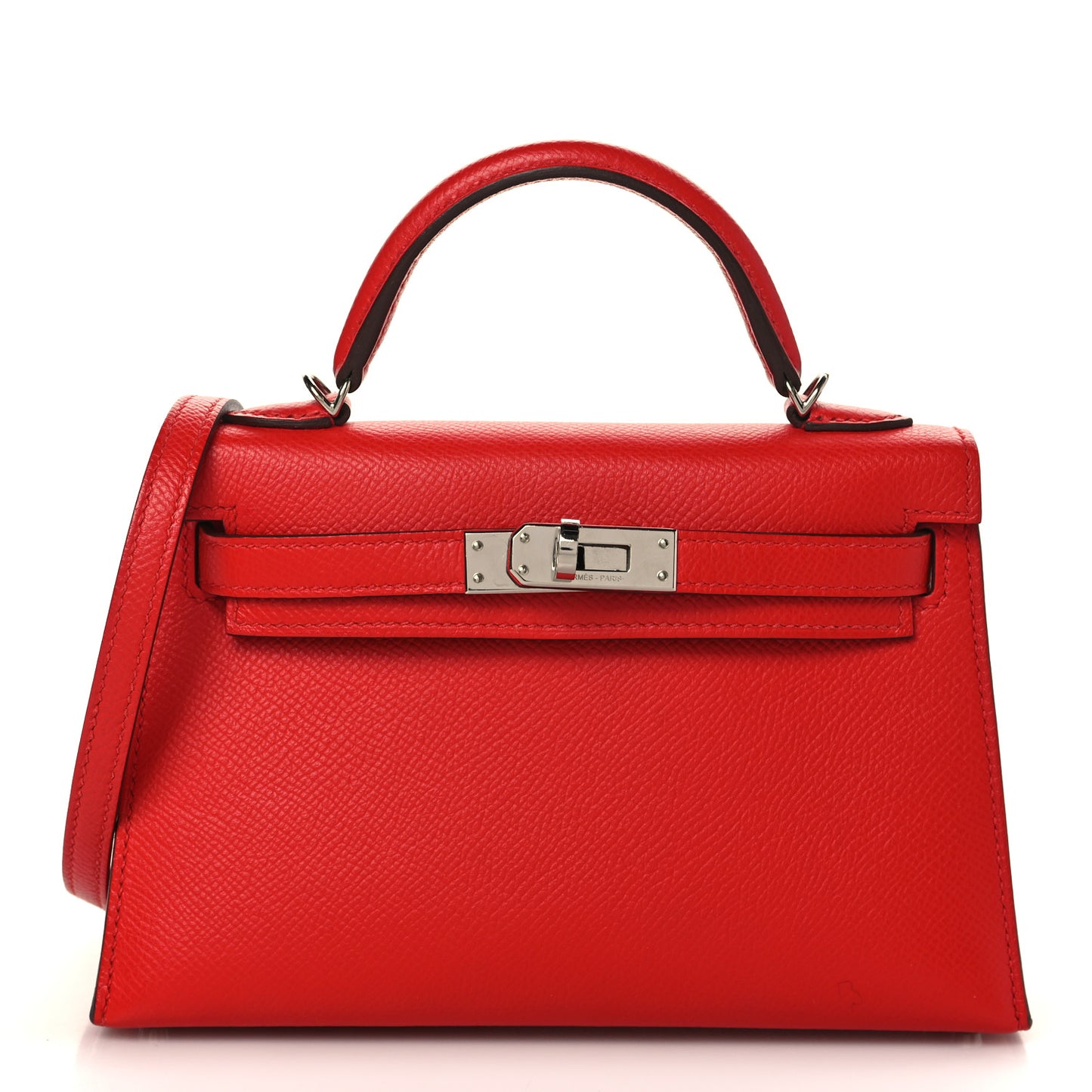 Epsom Mini Kelly Sellier 20 Rouge de Coeur