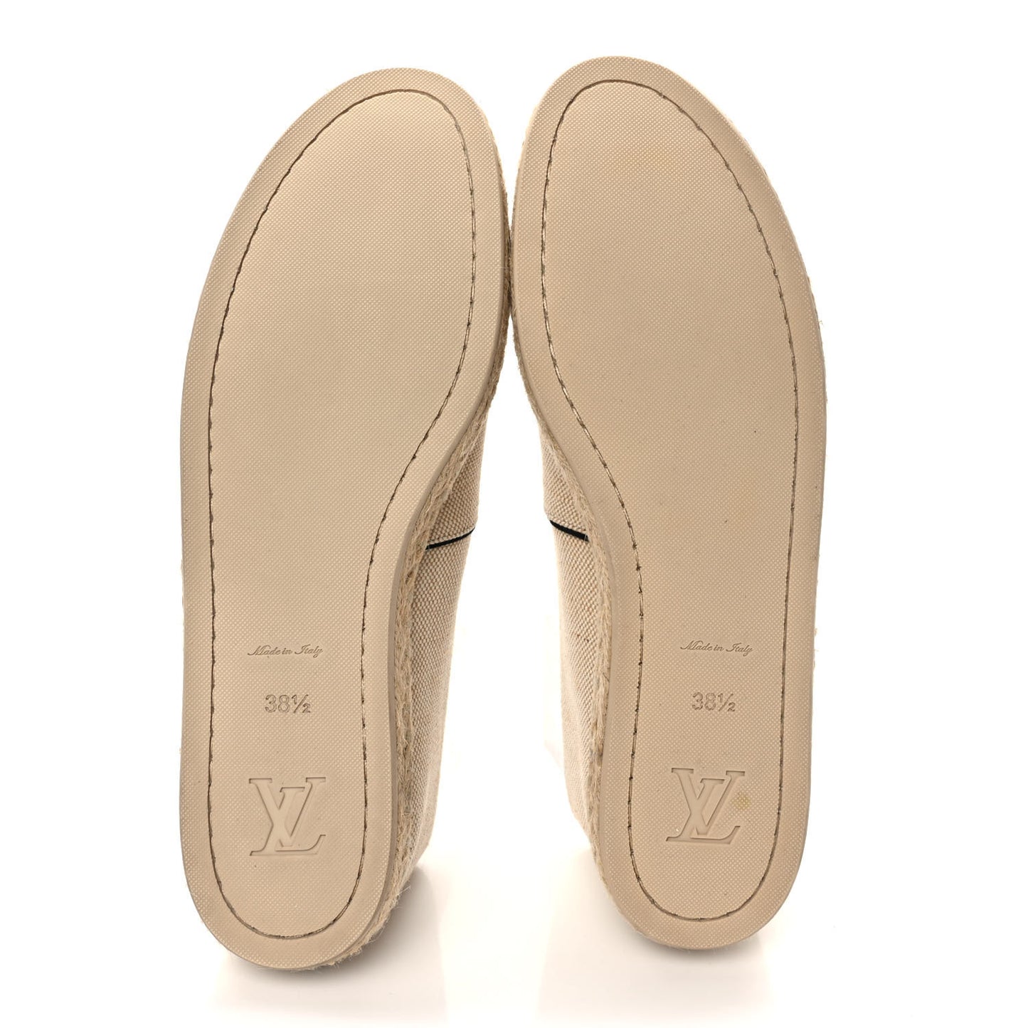 Canvas Postcard Espadrille Flats 38.5 Ecru