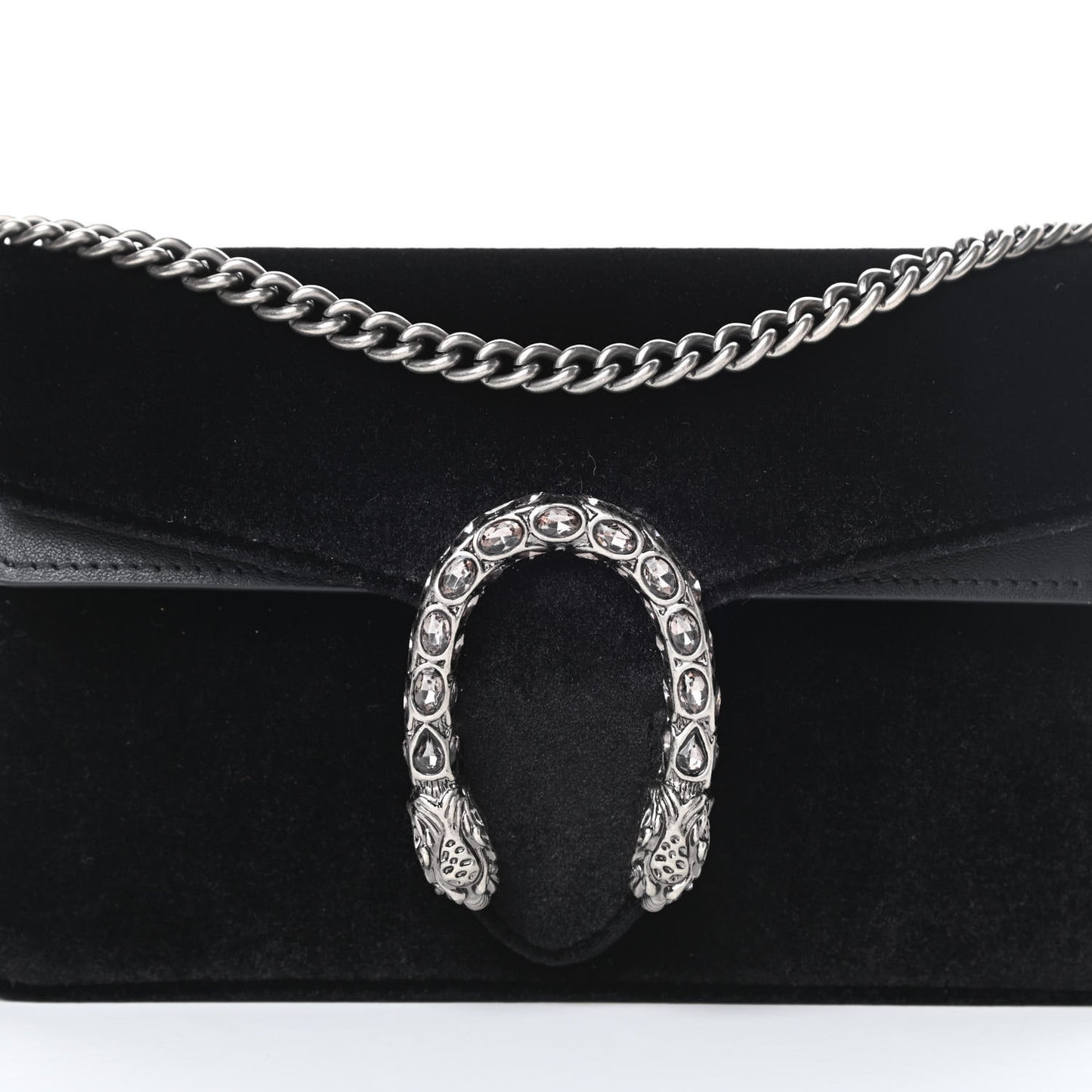 Velvet Super Mini Dionysus Shoulder Bag Black