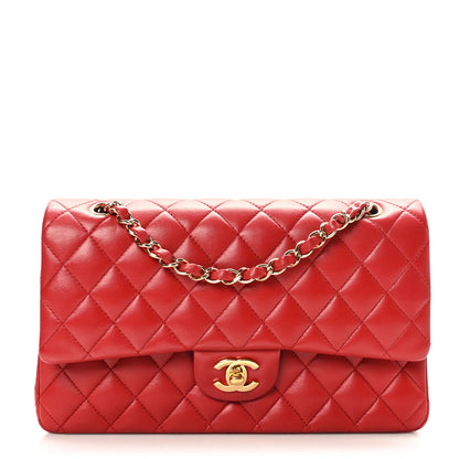 Chanel Lambskin Quilted Medium Double Flap Red 1 of 9