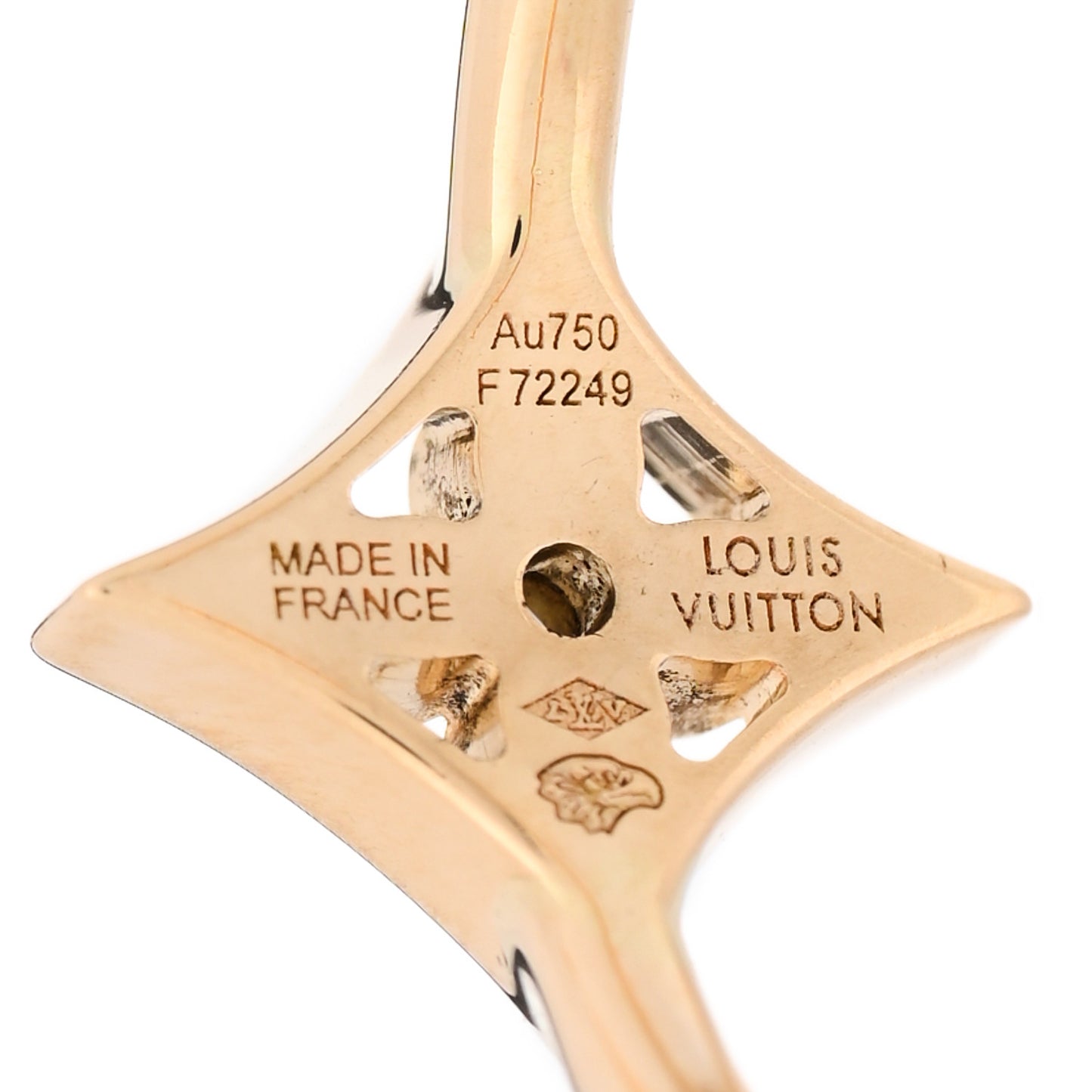 18K Yellow Gold Diamond Small Idylle Blossom Hoop Earrings