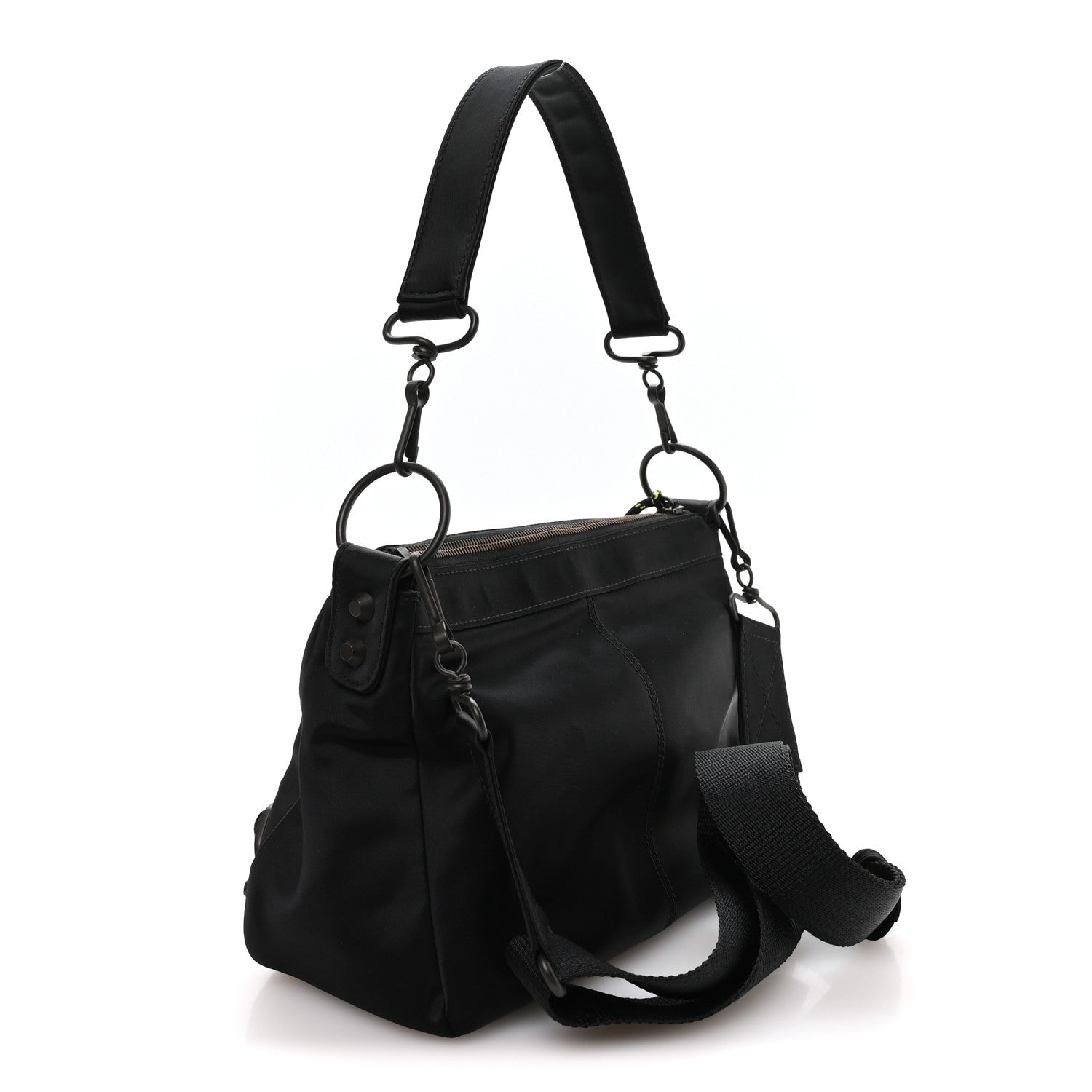 Balenciaga Nylon Classic Hardware Small Le City Moto Black 2 of 9