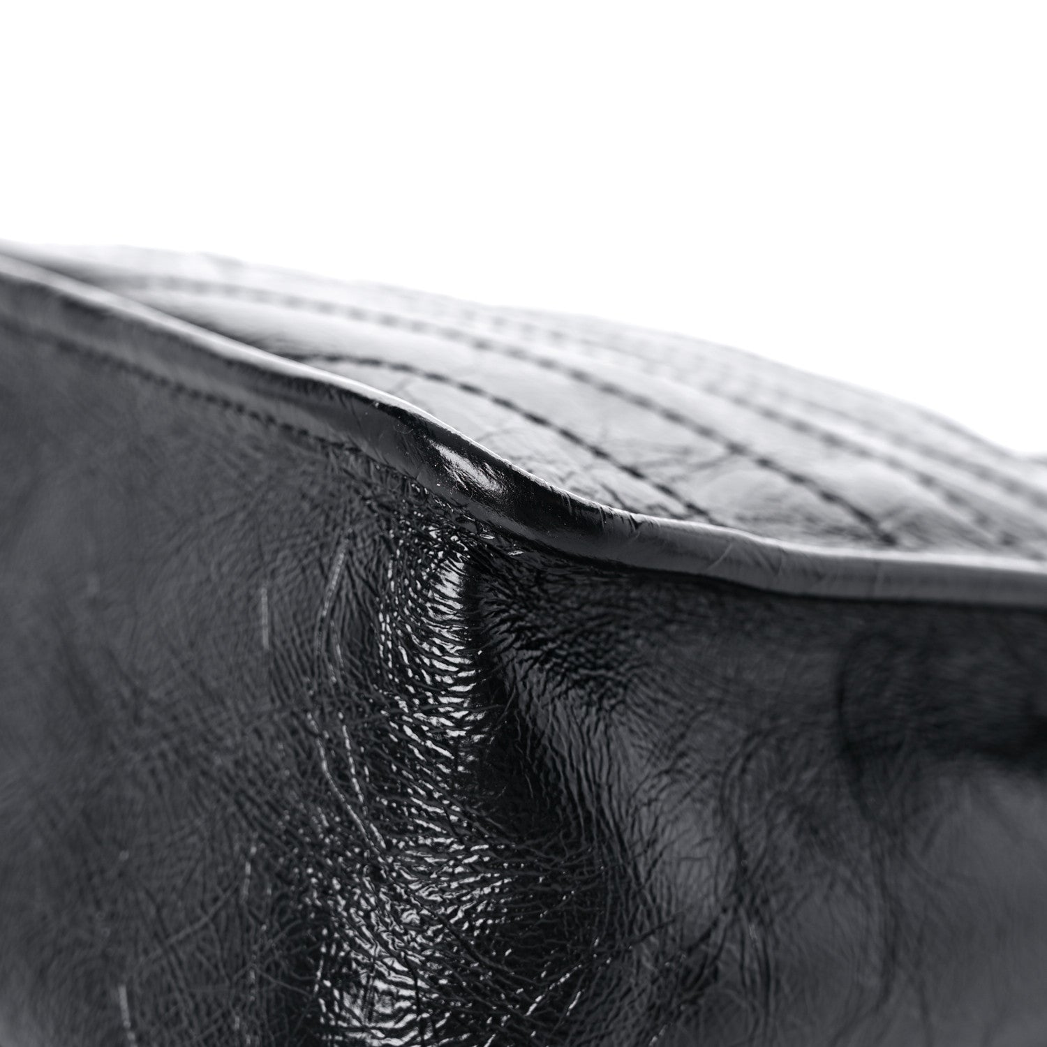 Saint Laurent Crinkled Calfskin Matelasse Monogram Medium Niki Chain Satchel Black 11 of 11