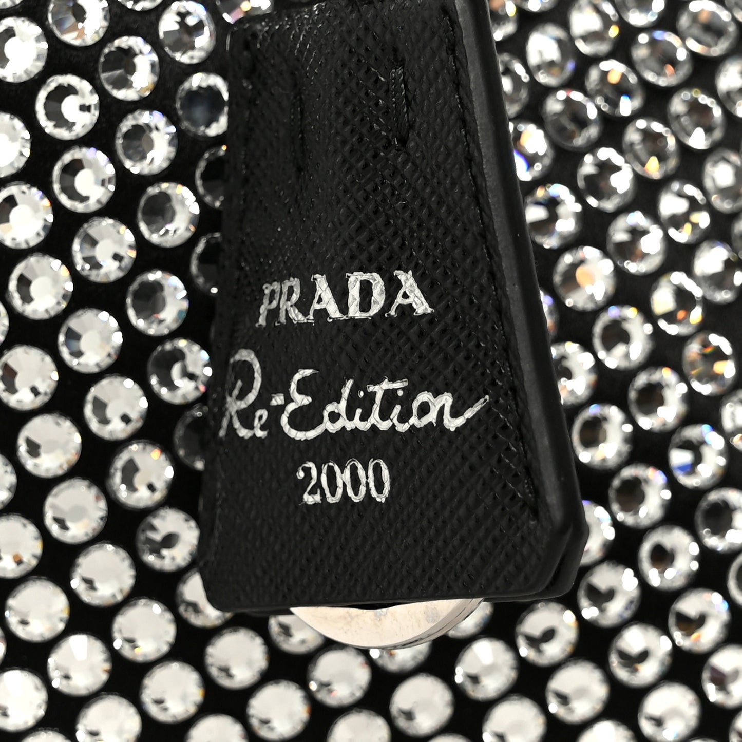 Satin Crystal Mini Re-Edition 2000 Bag Cristal