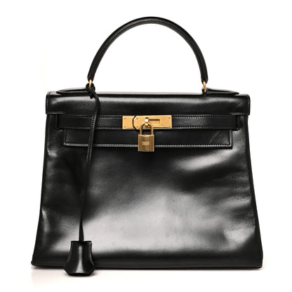 Hermes Box Kelly Retourne 28 Black 1 of 12
