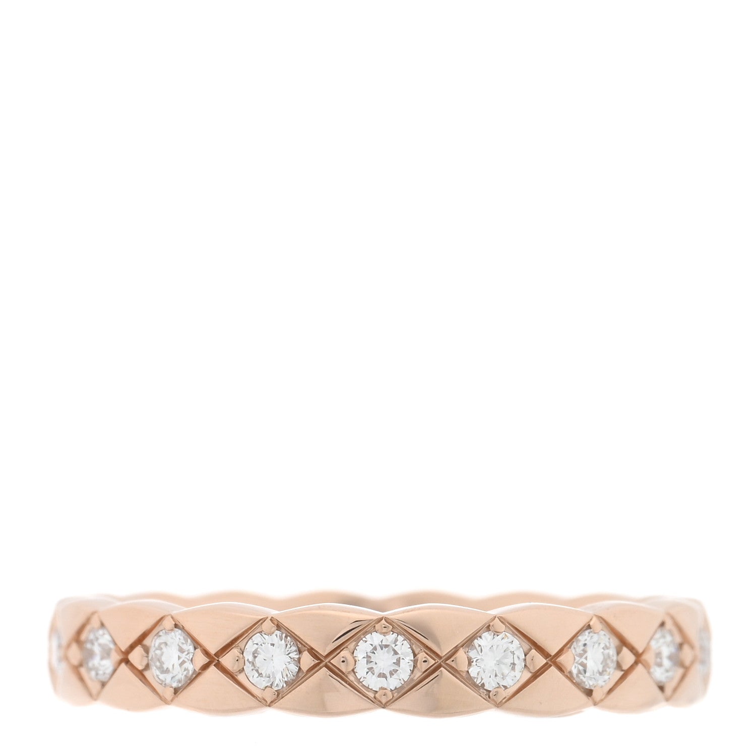 Chanel 18K Beige Gold Diamond Mini Coco Crush Ring 51 5.75 3 of 5
