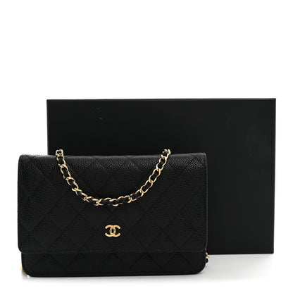 Chanel Caviar Quilted Wallet on Chain WOC Black 12 of 12