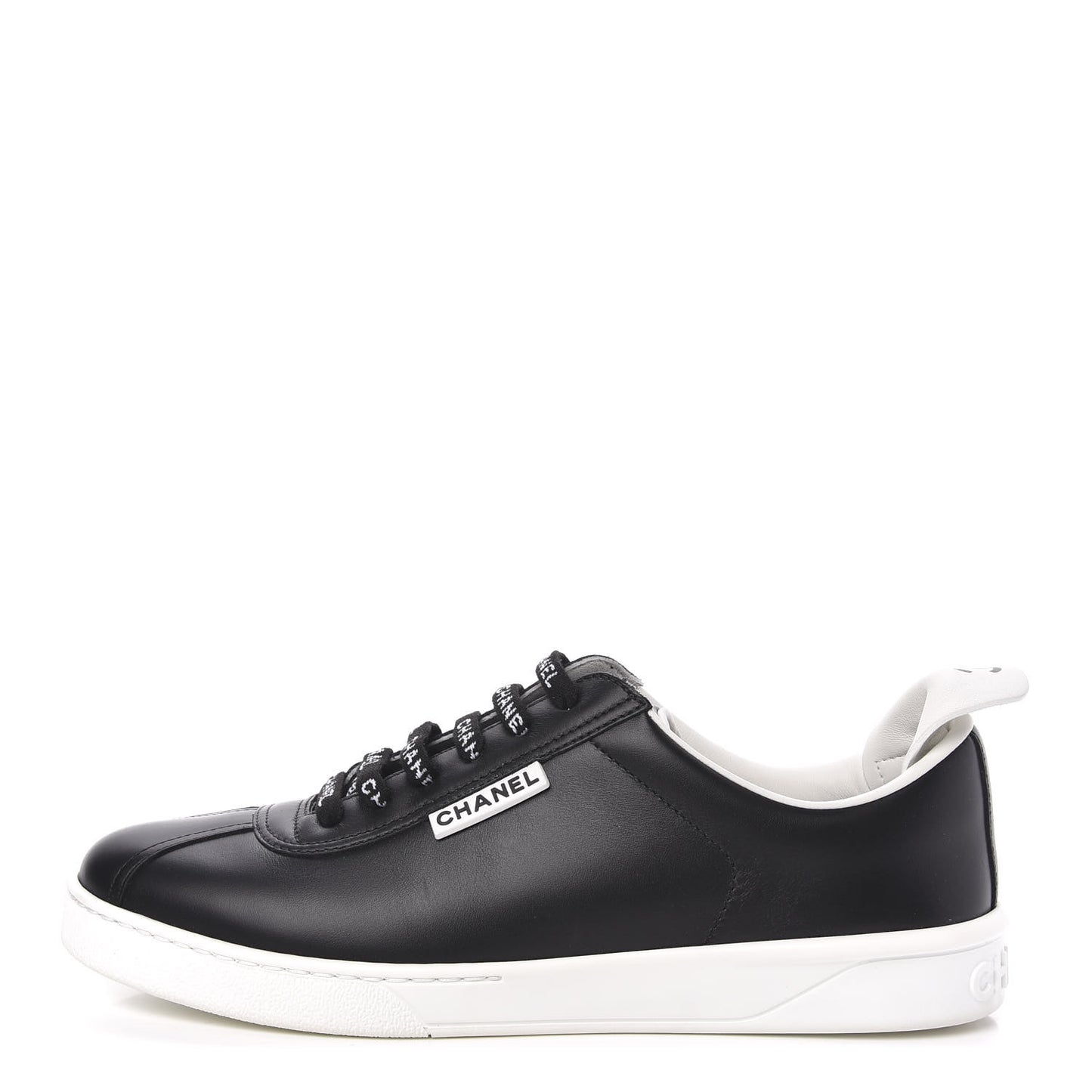 Calfskin CC Womens Sneakers 38 Black