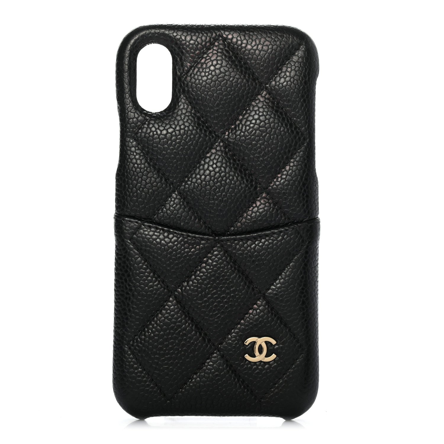 Chanel Caviar Quilted iPhone X Coco Tech Case Black 1 of 8
