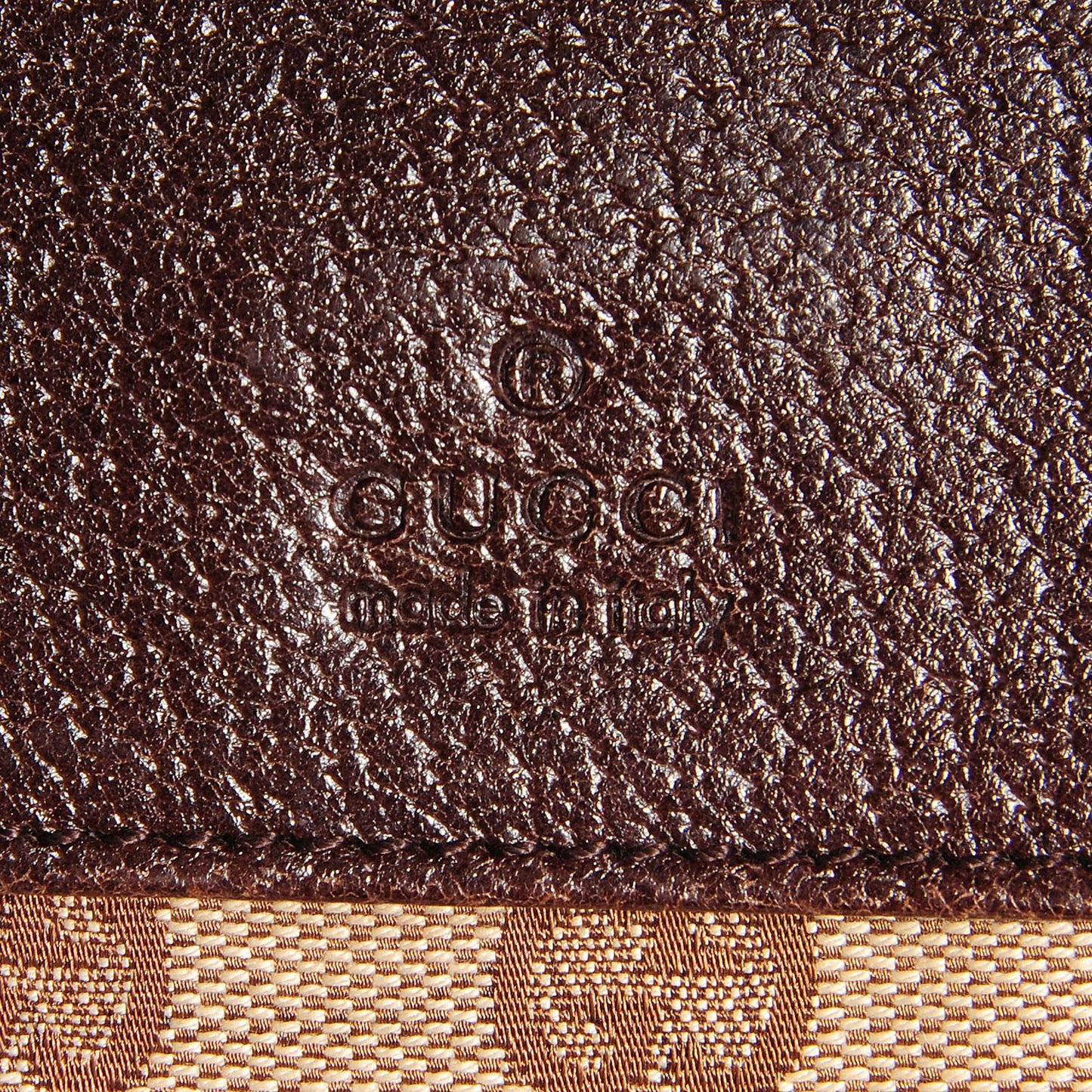 GG Monogram Double Pocket Belt Bag Dark Brown