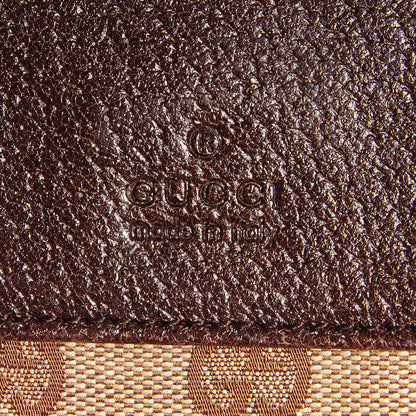 Gucci GG Monogram Double Pocket Belt Bag Dark Brown 6 of 9