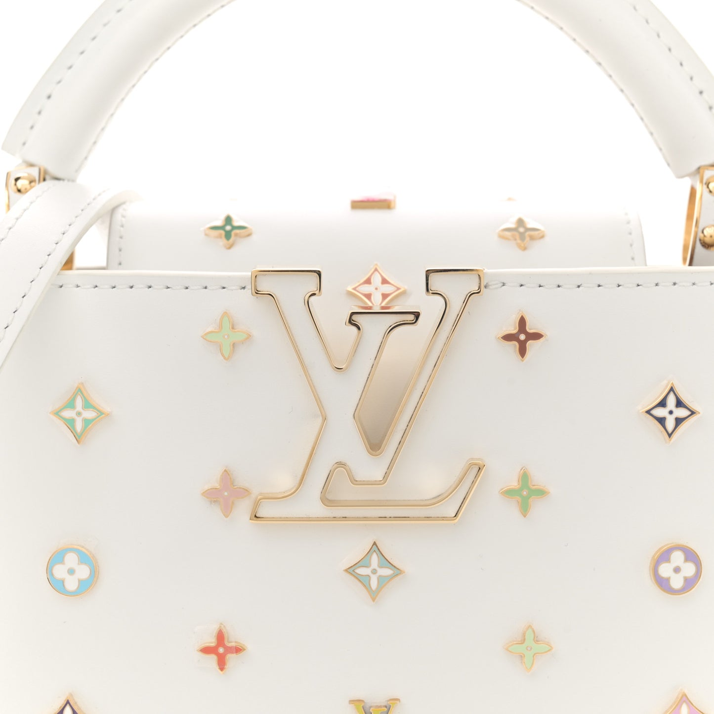 LV X TM Cowhide Mini Capucines Multicolor