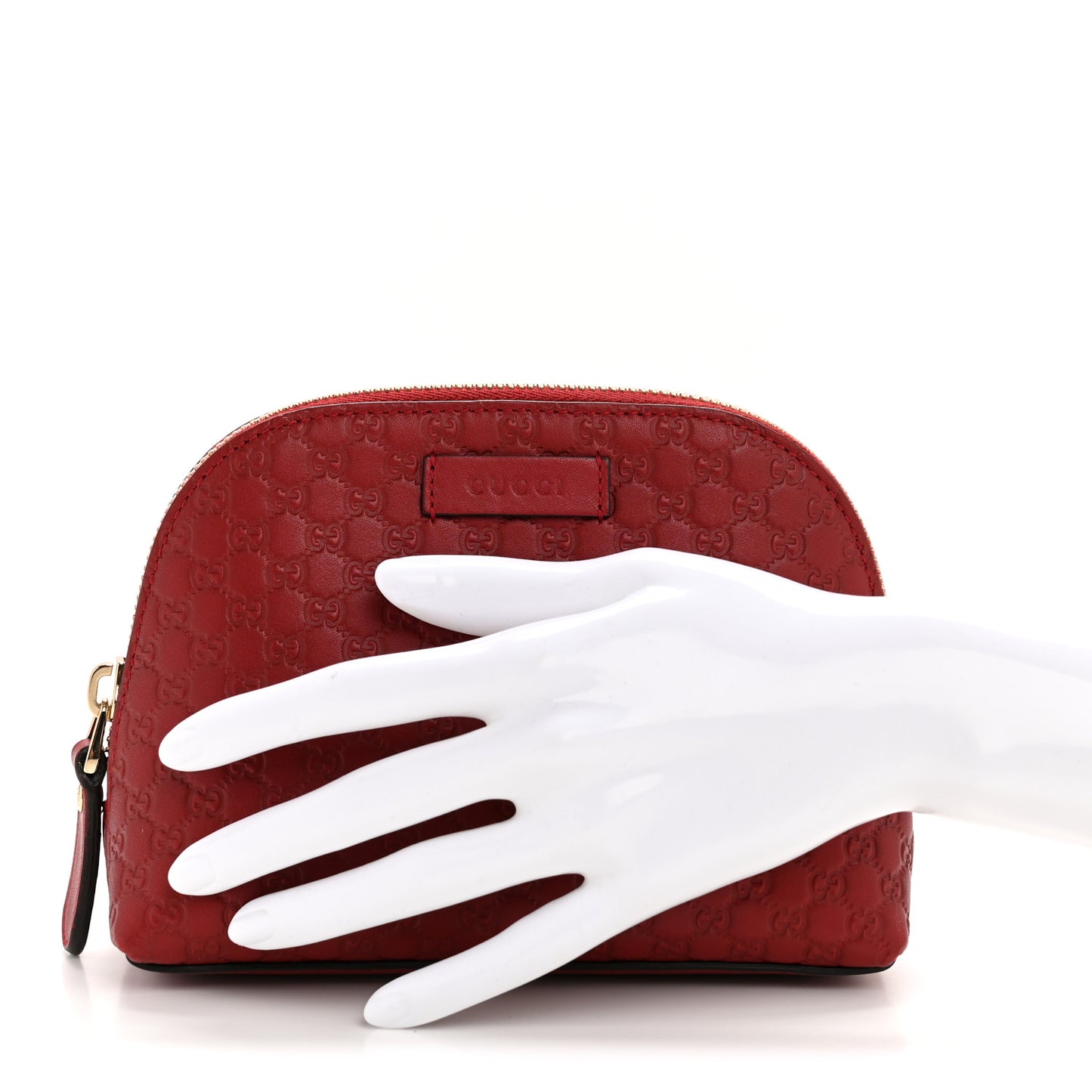 Microguccissima GG Cosmetic Case Red